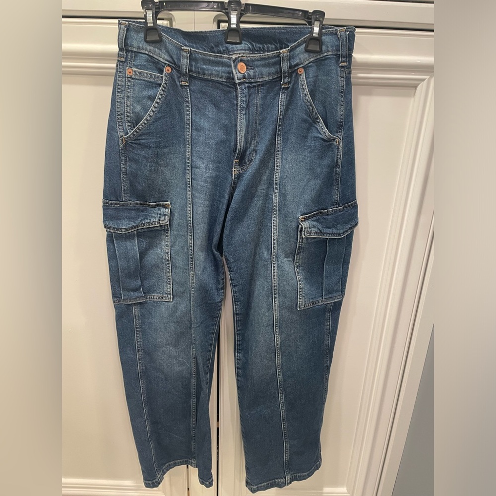 GAP Blue Cargo Utility Jeans